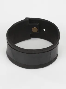 Leather and Tire cuff, Asphalt