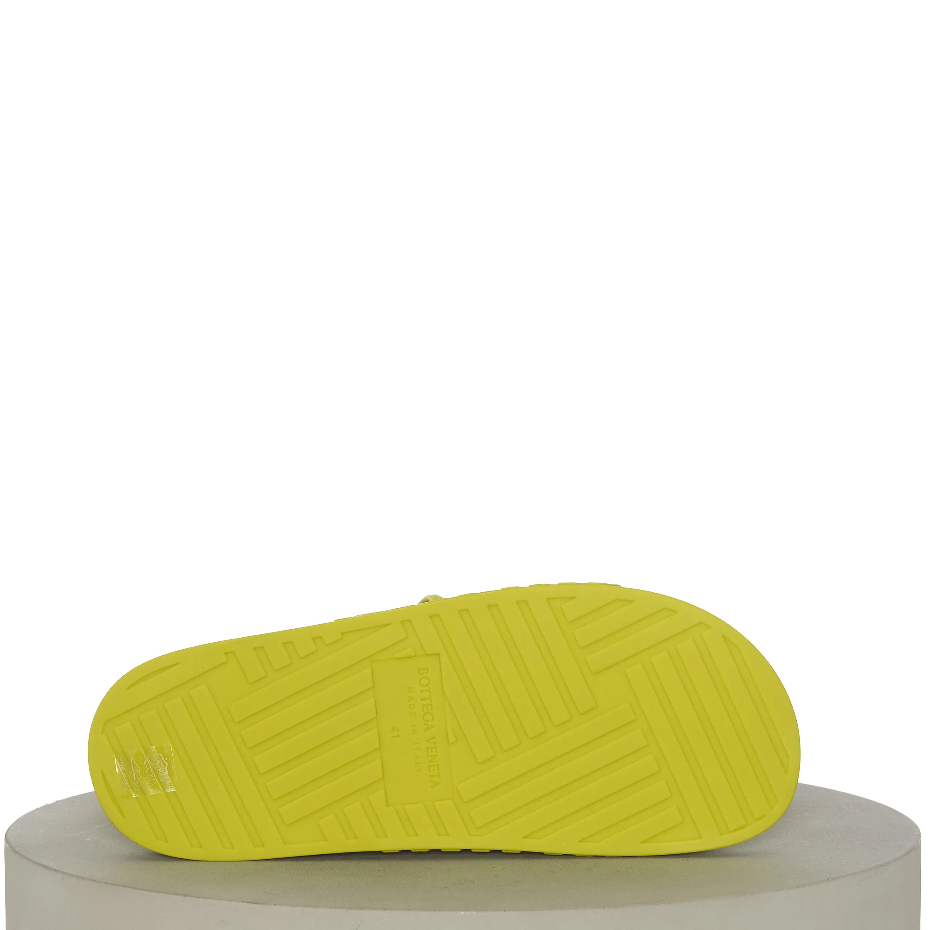 Men's "Slider" Slide Sandals In Kiwi Green Rubber