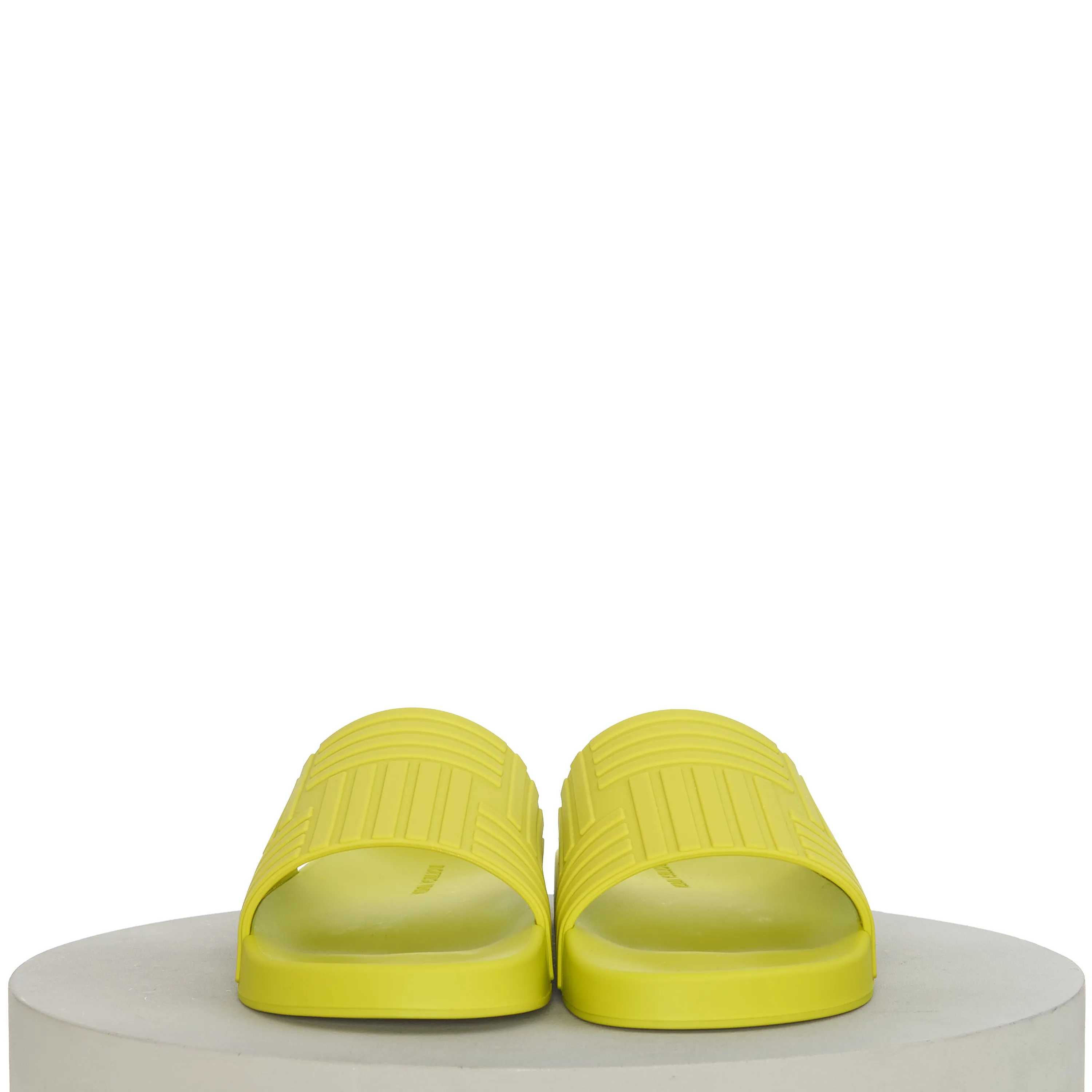 Men's "Slider" Slide Sandals In Kiwi Green Rubber