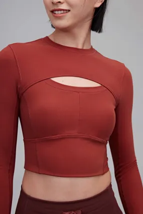 Mousse Cut-out Padded Crop Top