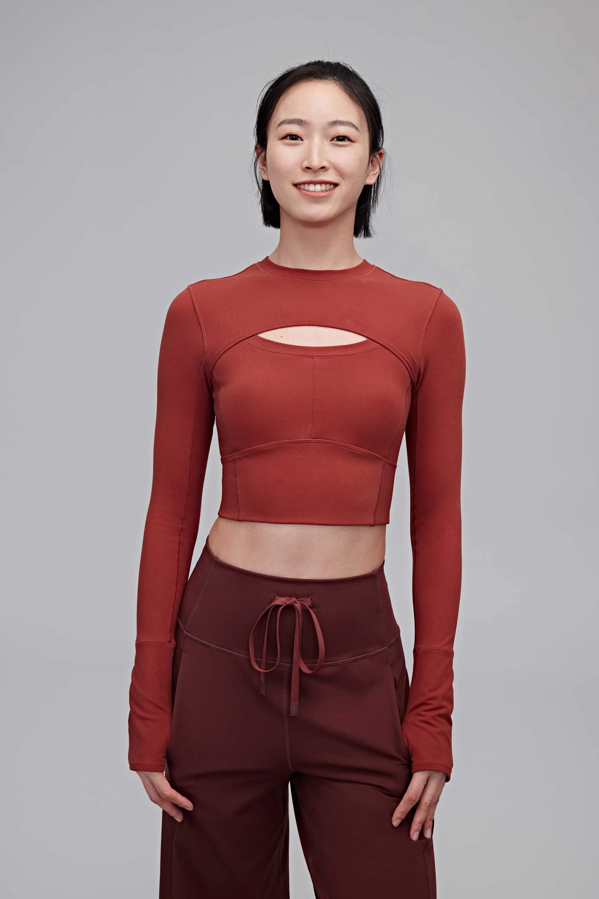 Mousse Cut-out Padded Crop Top