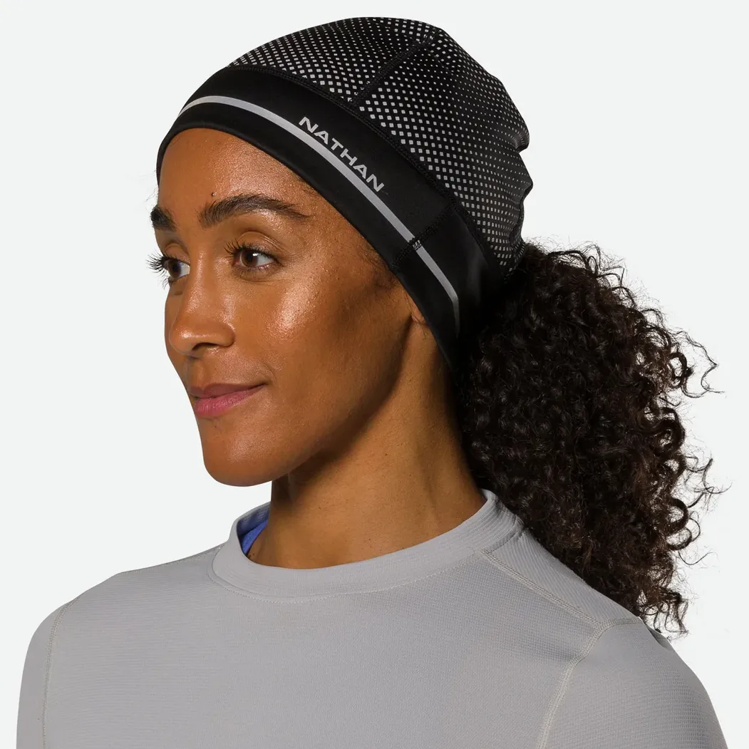 Nathan Hypernight Reflective Ponytail Beanie