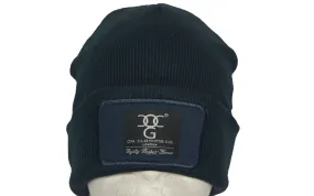 Navy Blue  turn up beanie, with official patch