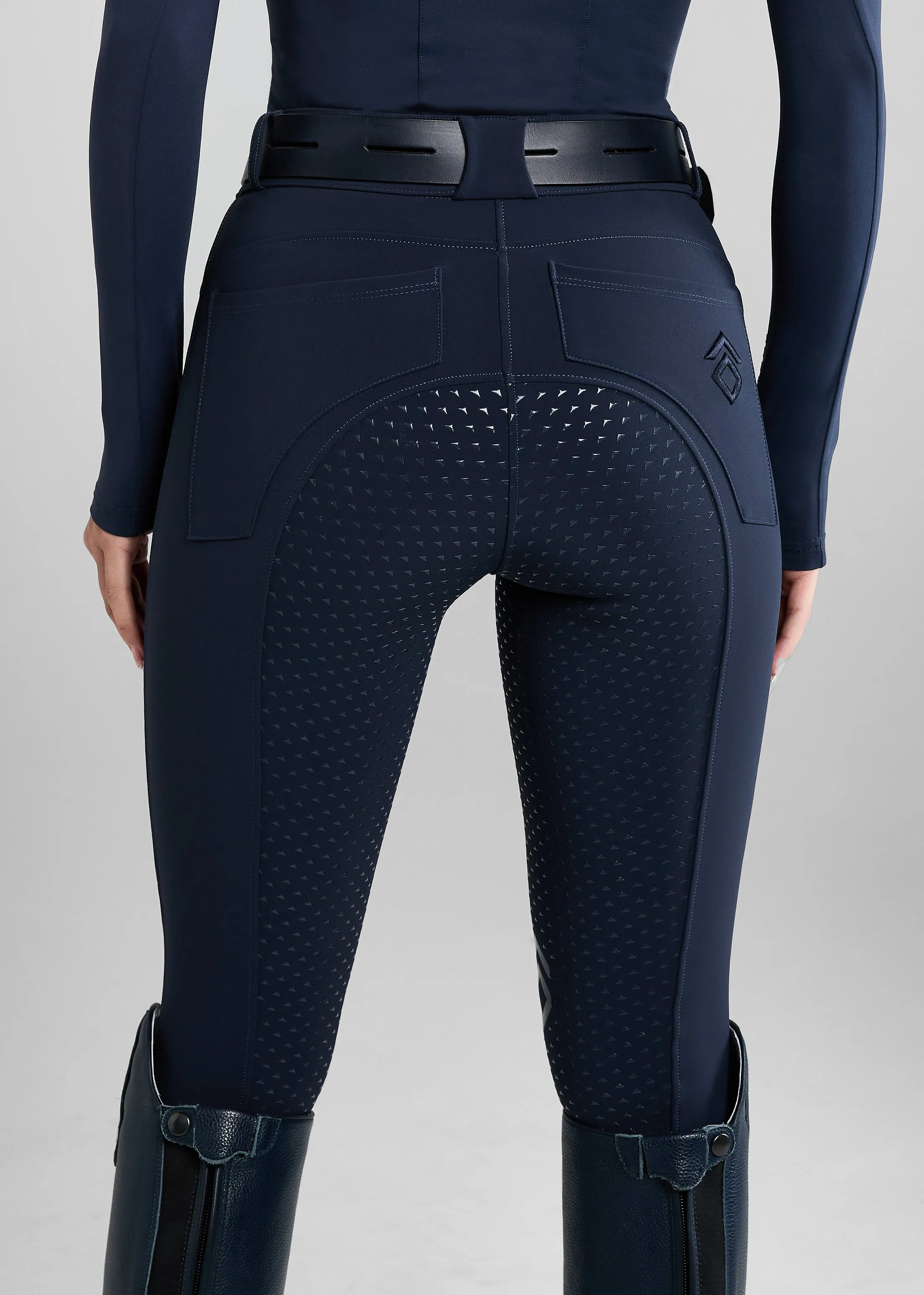 Navy Core Mid-Rise Breeches Full Seat