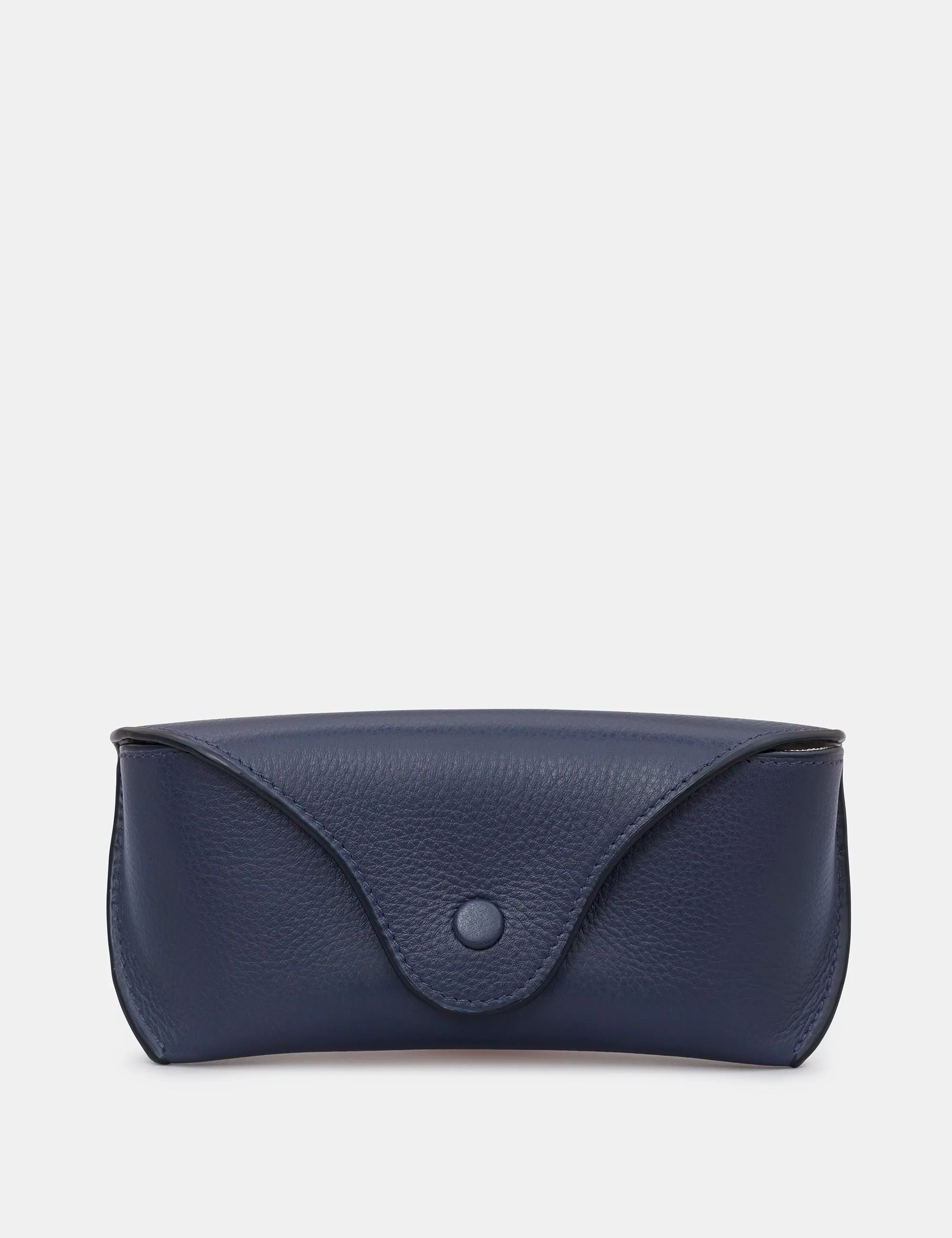 Navy Leather Atlantic Glasses Case