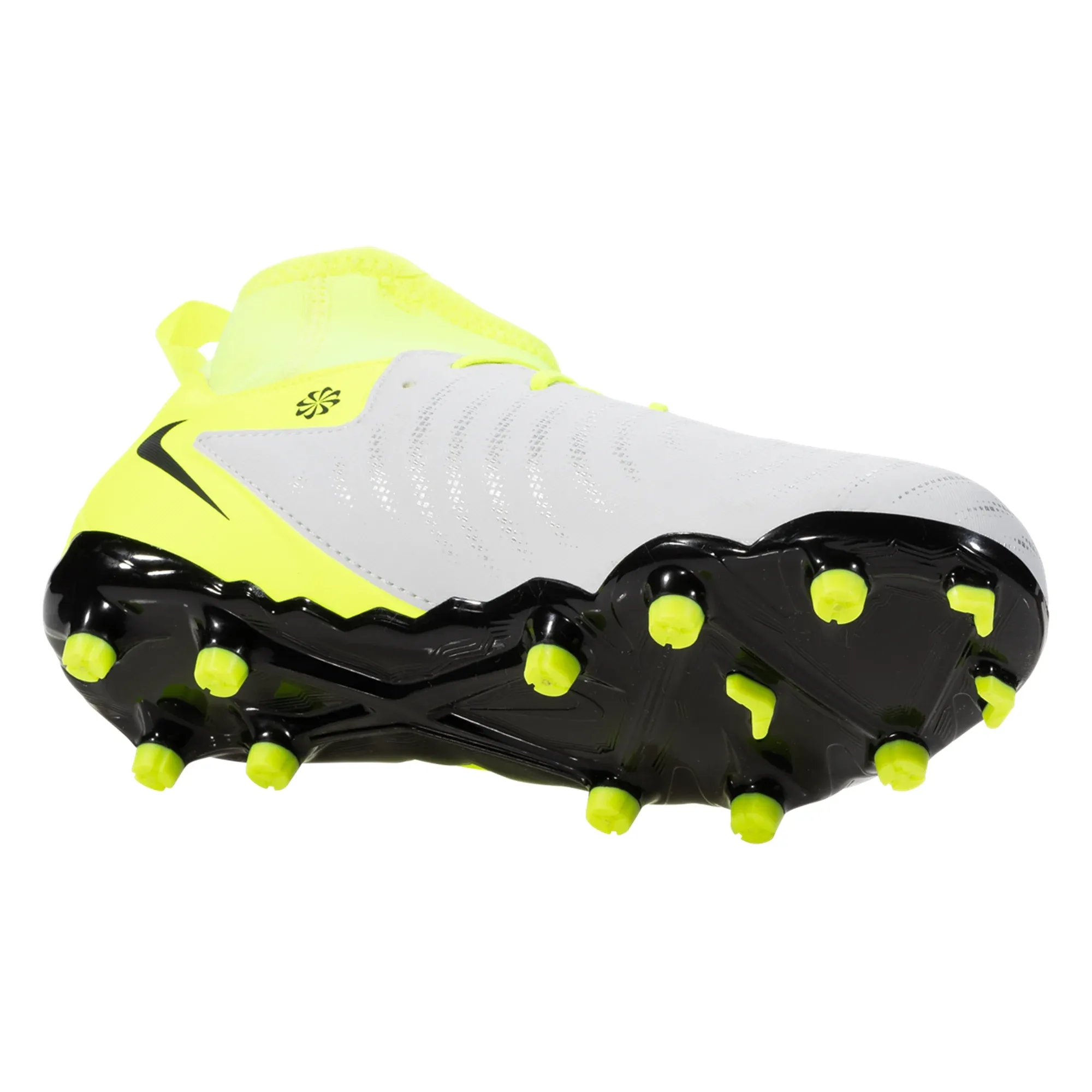 Nike Jr. Phantom Luna II Academy FG/MG Soccer Cleats (Metallic Silver/Black-Volt)