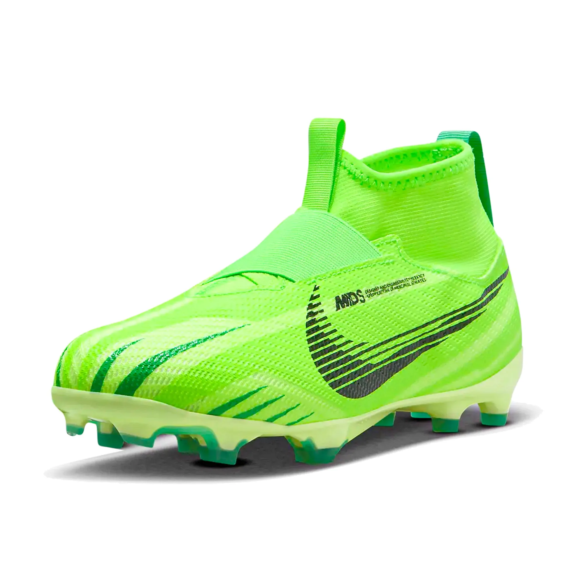 Nike Jr. Zoom Superfly 9 Pro MDS Firm Ground Soccer Cleats (Green Strike/Stadium Green)