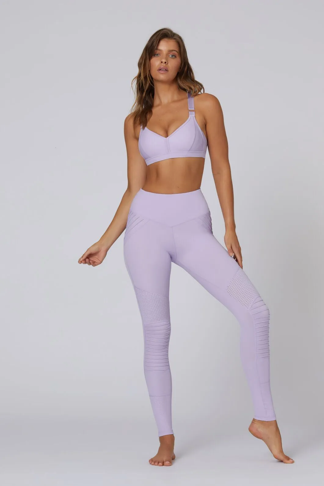 Peace of Mind Moto Legging -Lilac