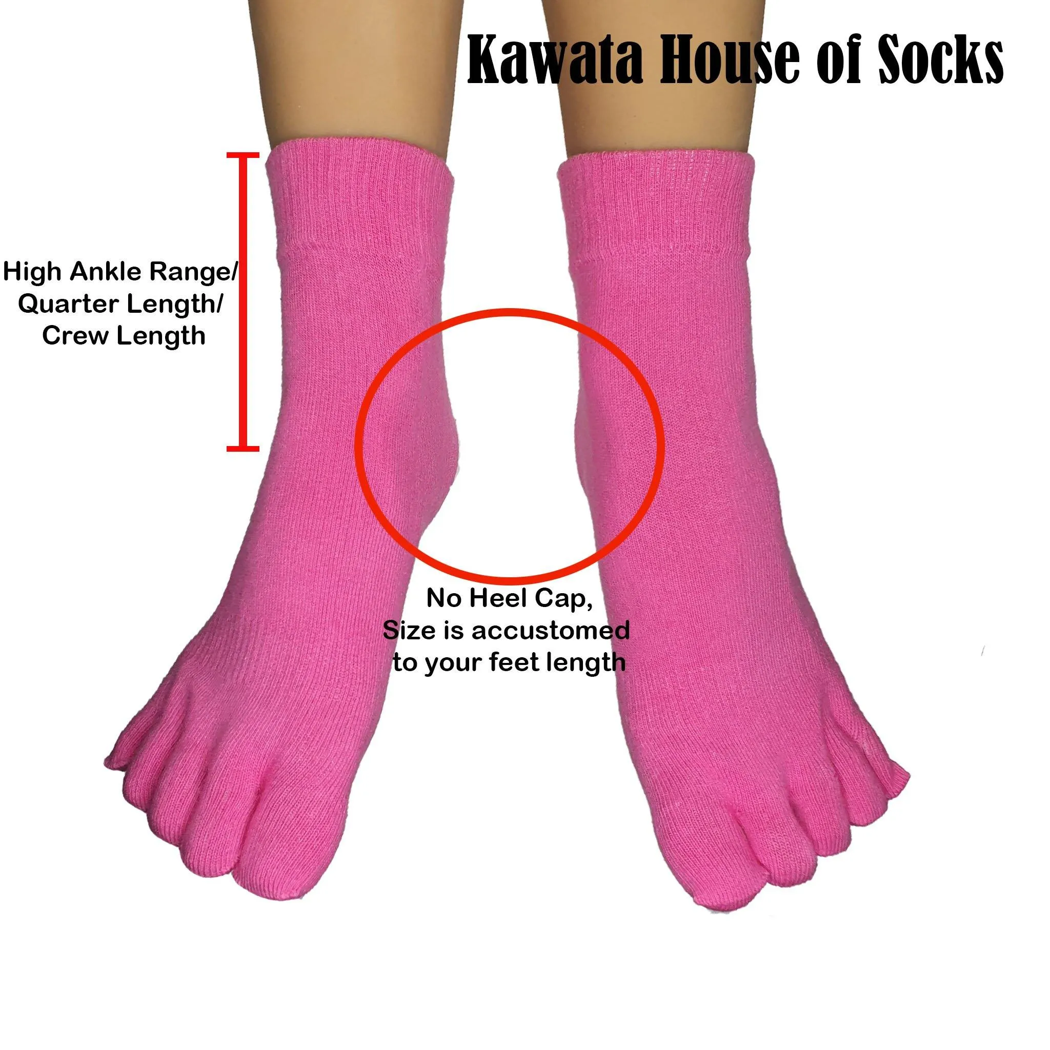 Quarter Toe Socks for Ladies