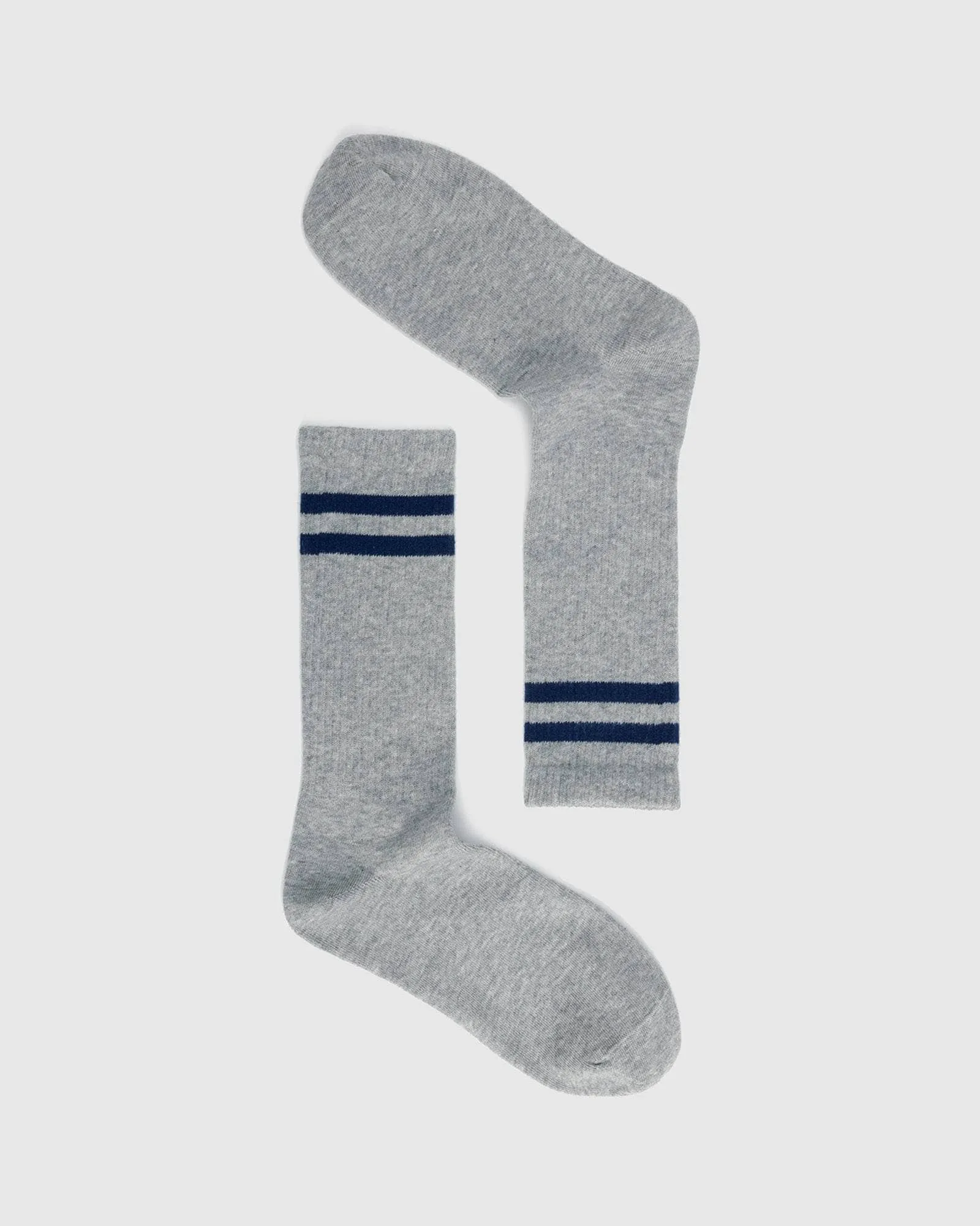 Ribbed Sports Sock Grey