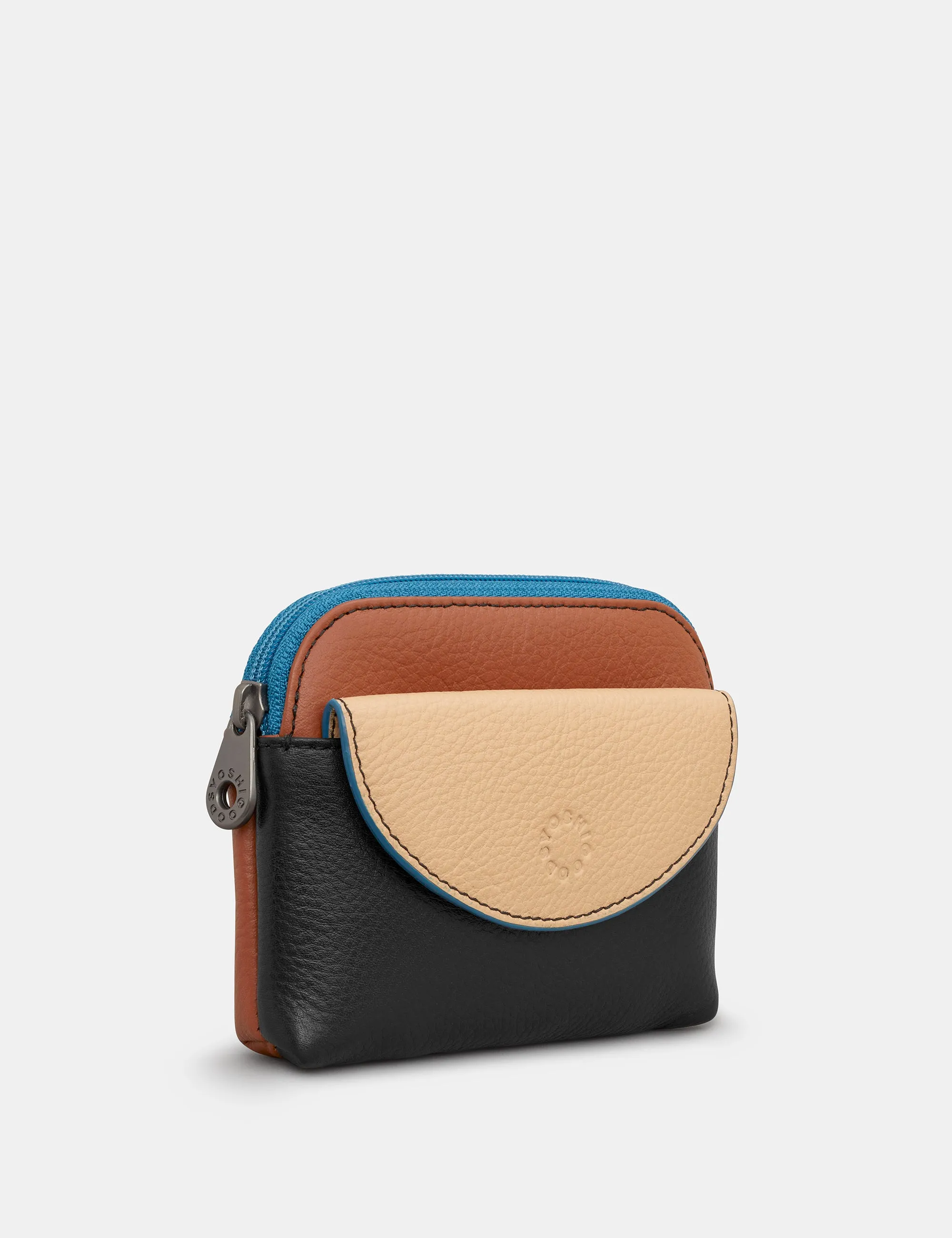 Rustic Colour Block Tatum Zip Top Purse