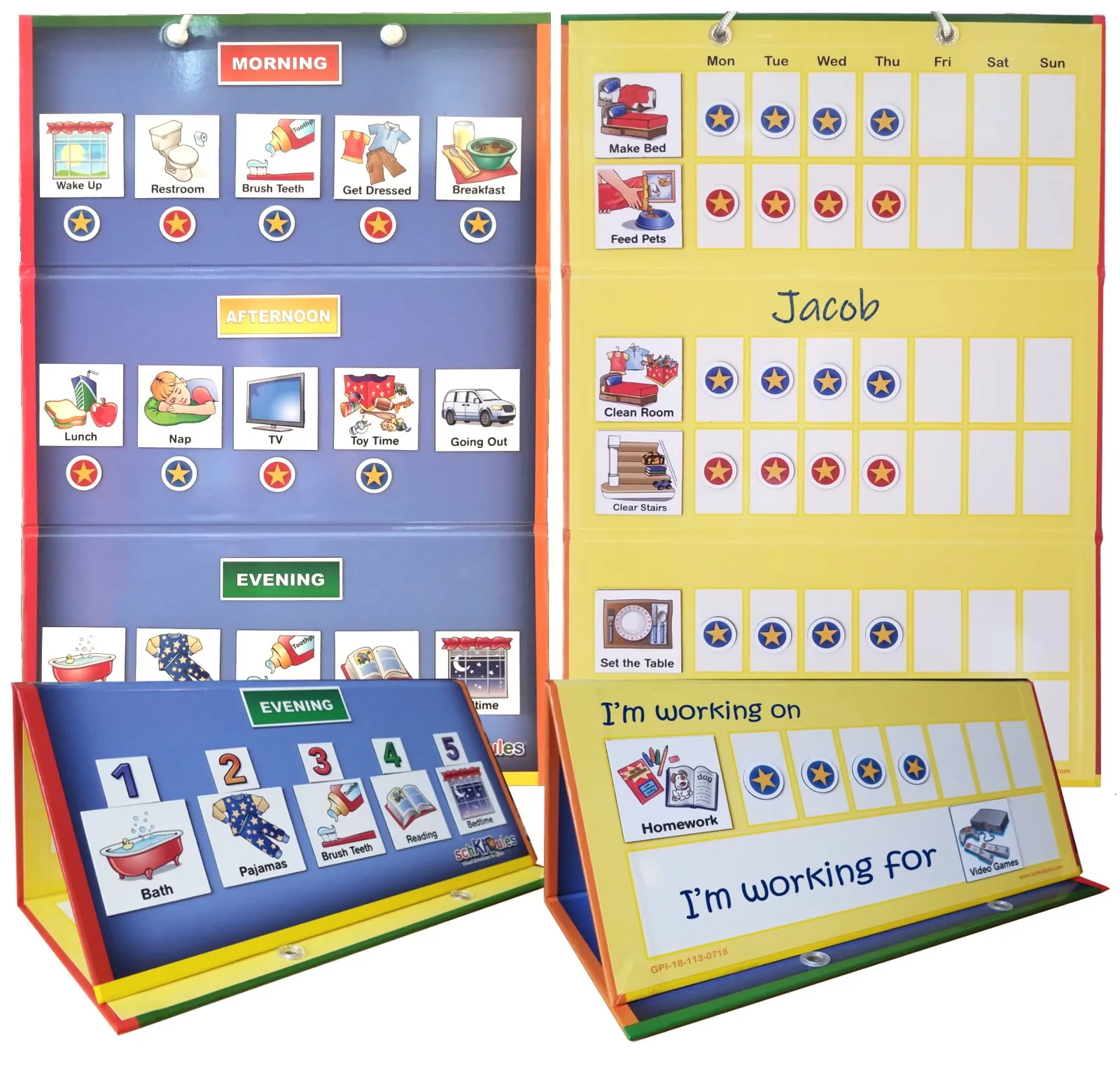 SchKIDules Visual Schedules for Kids - SchKIDules Home Bundle