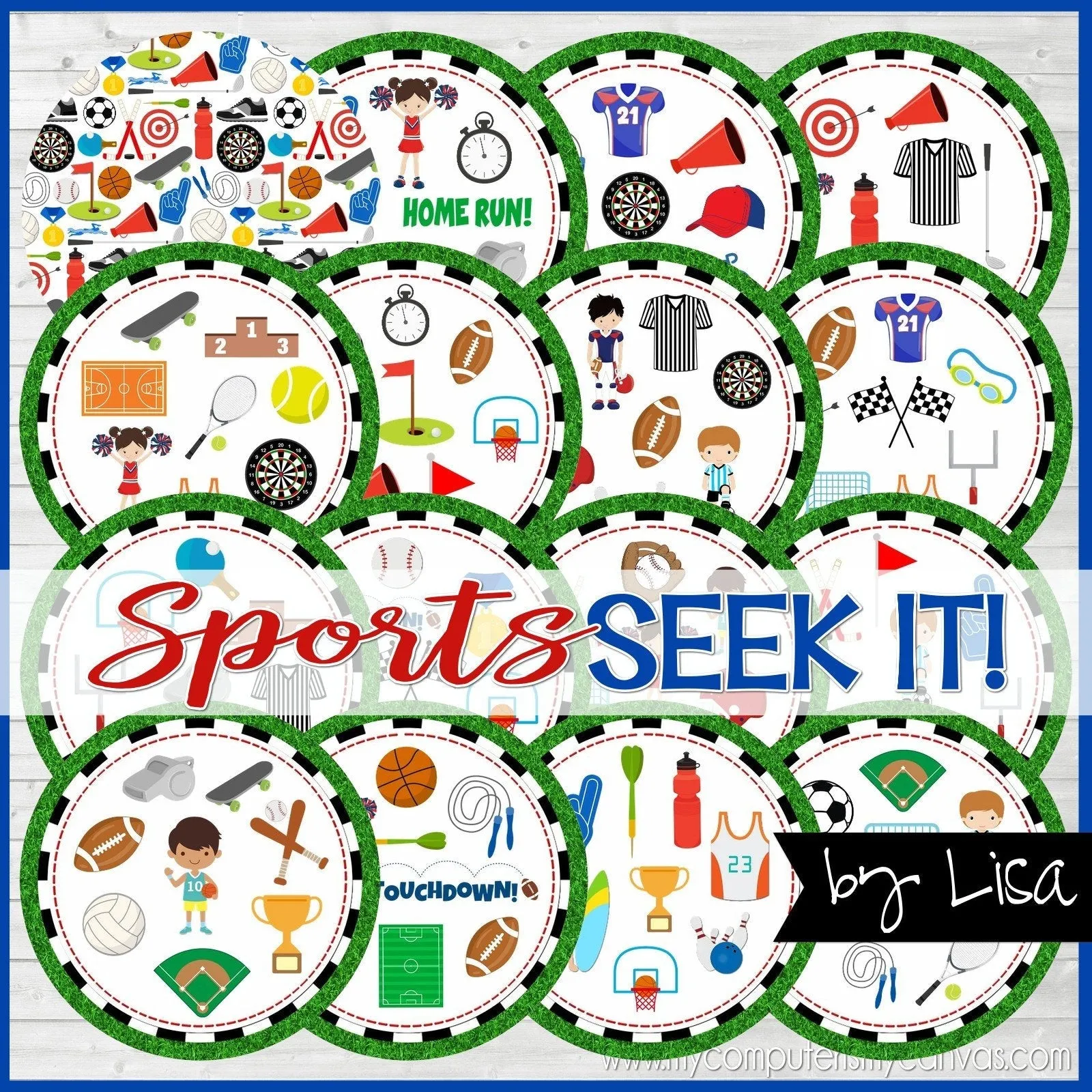 SEEK IT! {Sports} PRINTABLE Matching Game