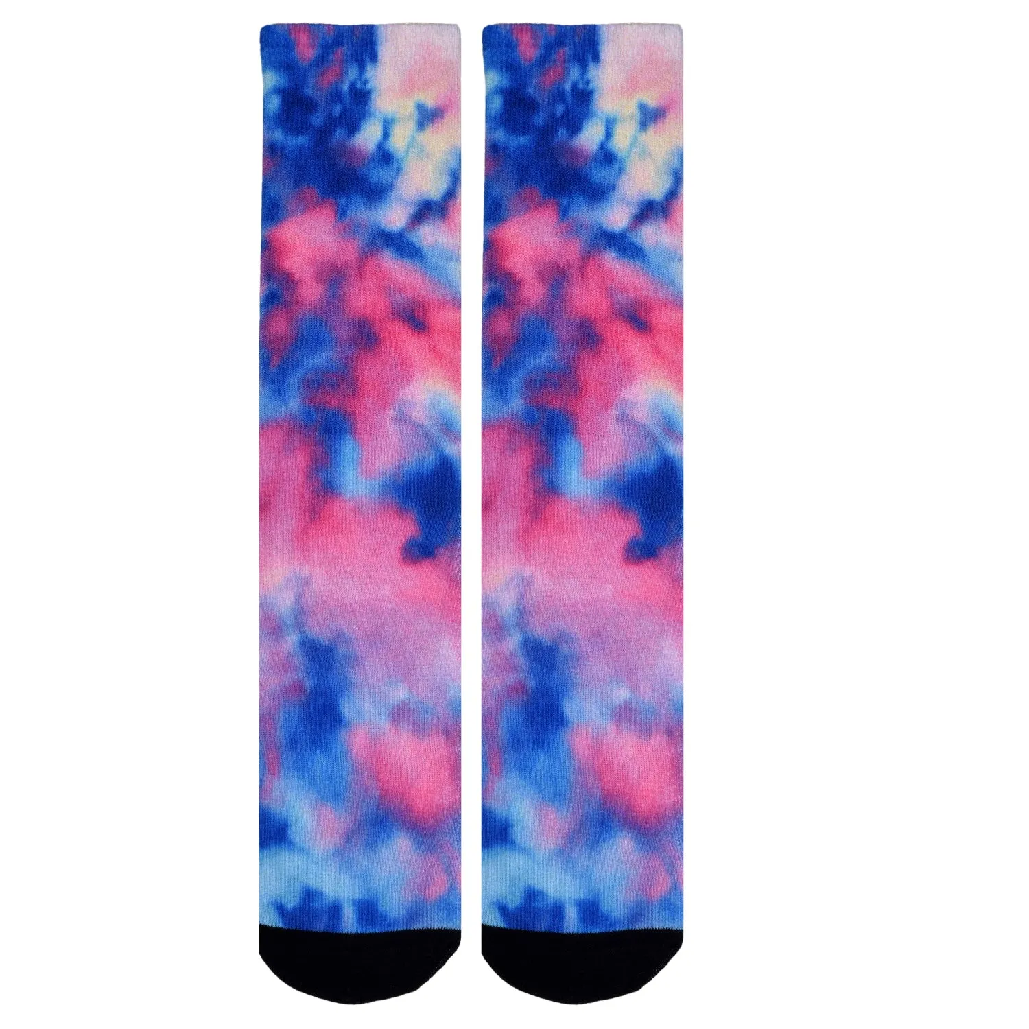 Sierra Socks - Purple Haze Pattern CoolMax Socks, Nature Collection for Men & Women Eco-Friendly Colorful Crew Socks