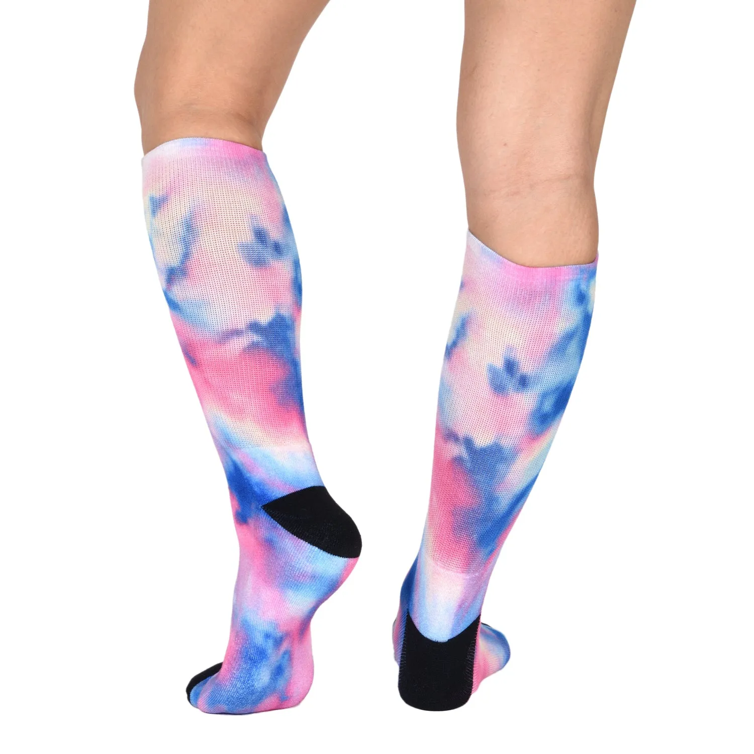 Sierra Socks - Purple Haze Pattern CoolMax Socks, Nature Collection for Men & Women Eco-Friendly Colorful Crew Socks