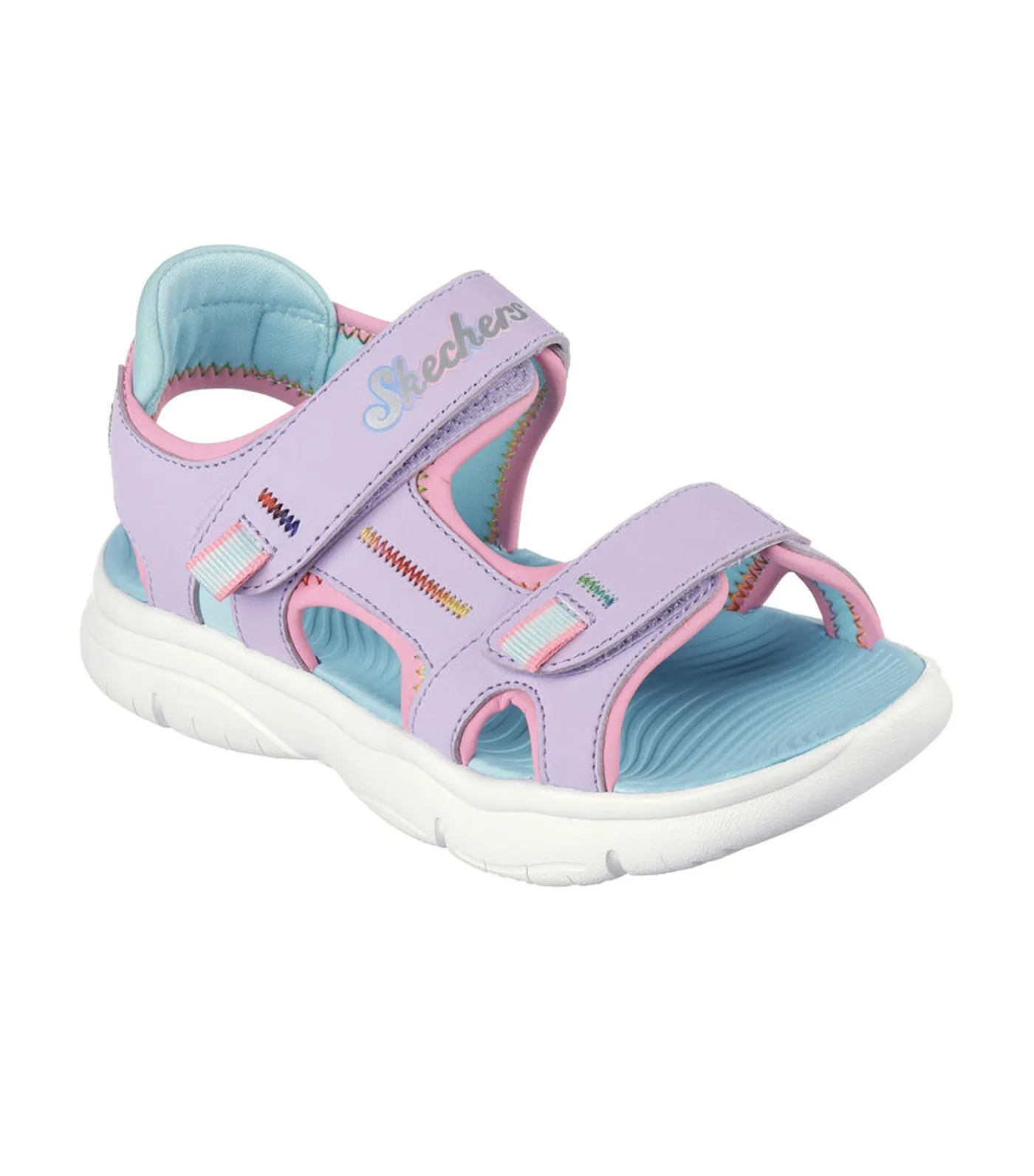 Skechers Flex Splash Sandals - Lavender/Turquoise