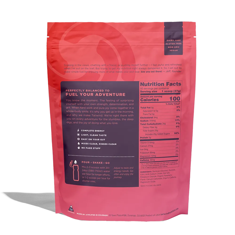 Tailwind Endurance Fuel - Raspberry Buzz Large