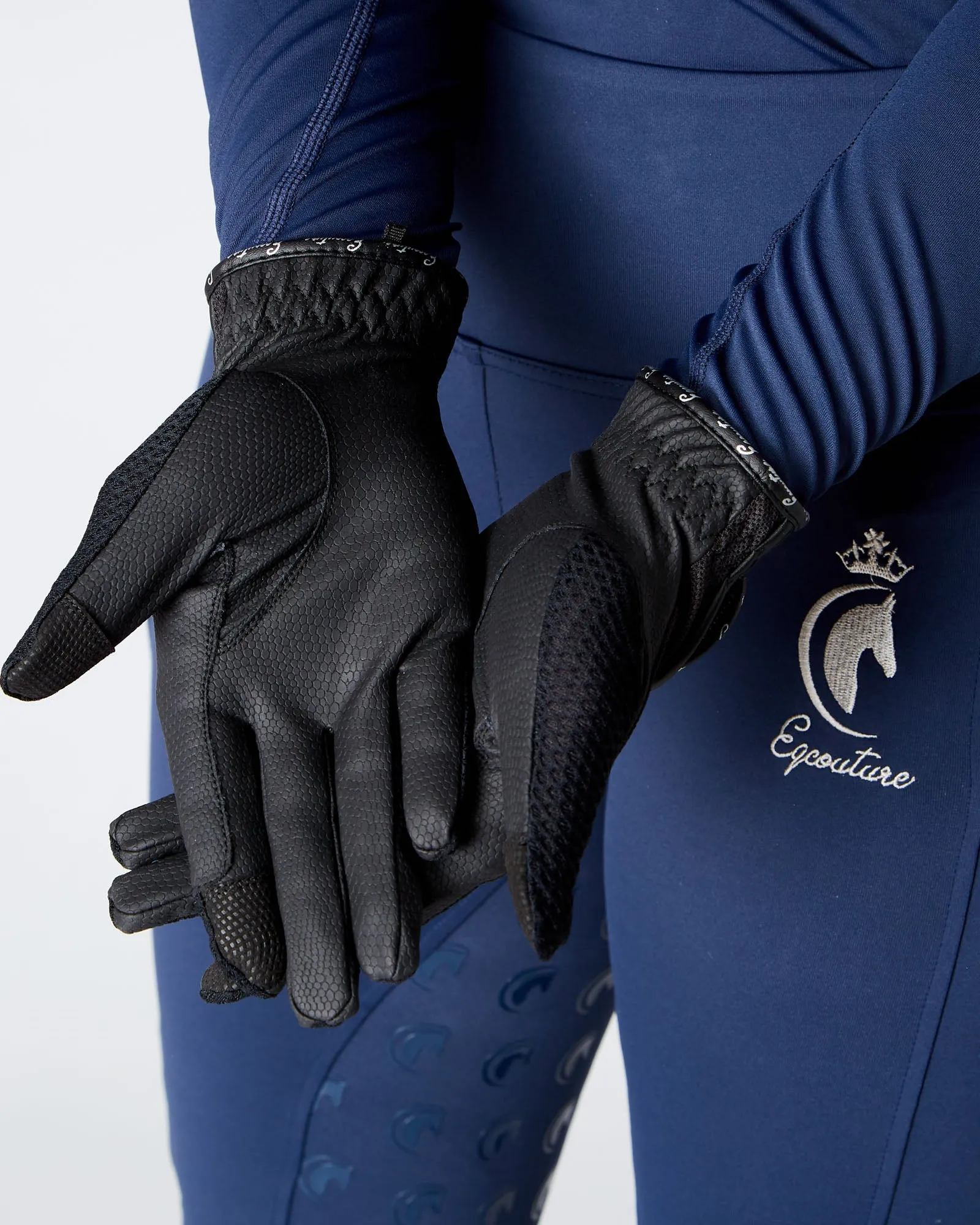 VentiGrip Horse Riding Gloves - BLACK