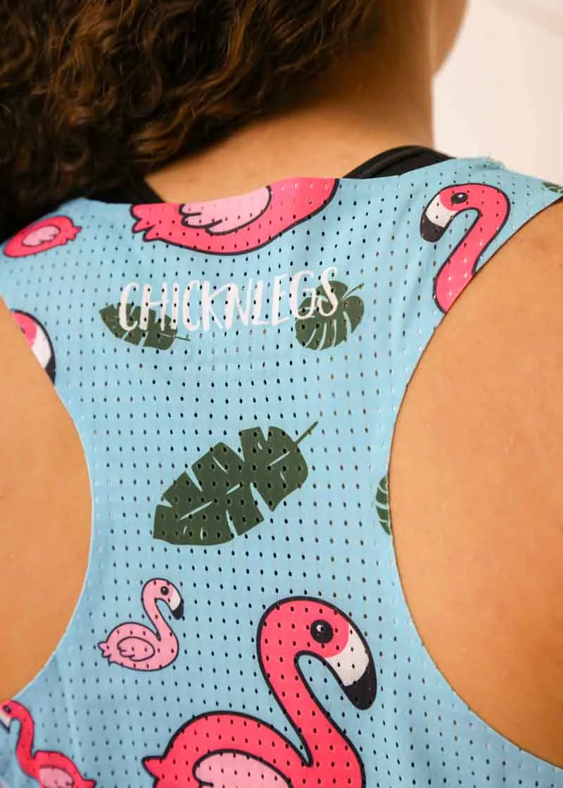 Women's Blue Flamingo SP Performance Singlet