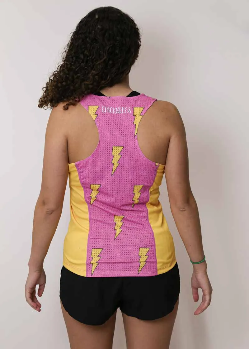 Women's Pink Bolts SP Performance Singlet