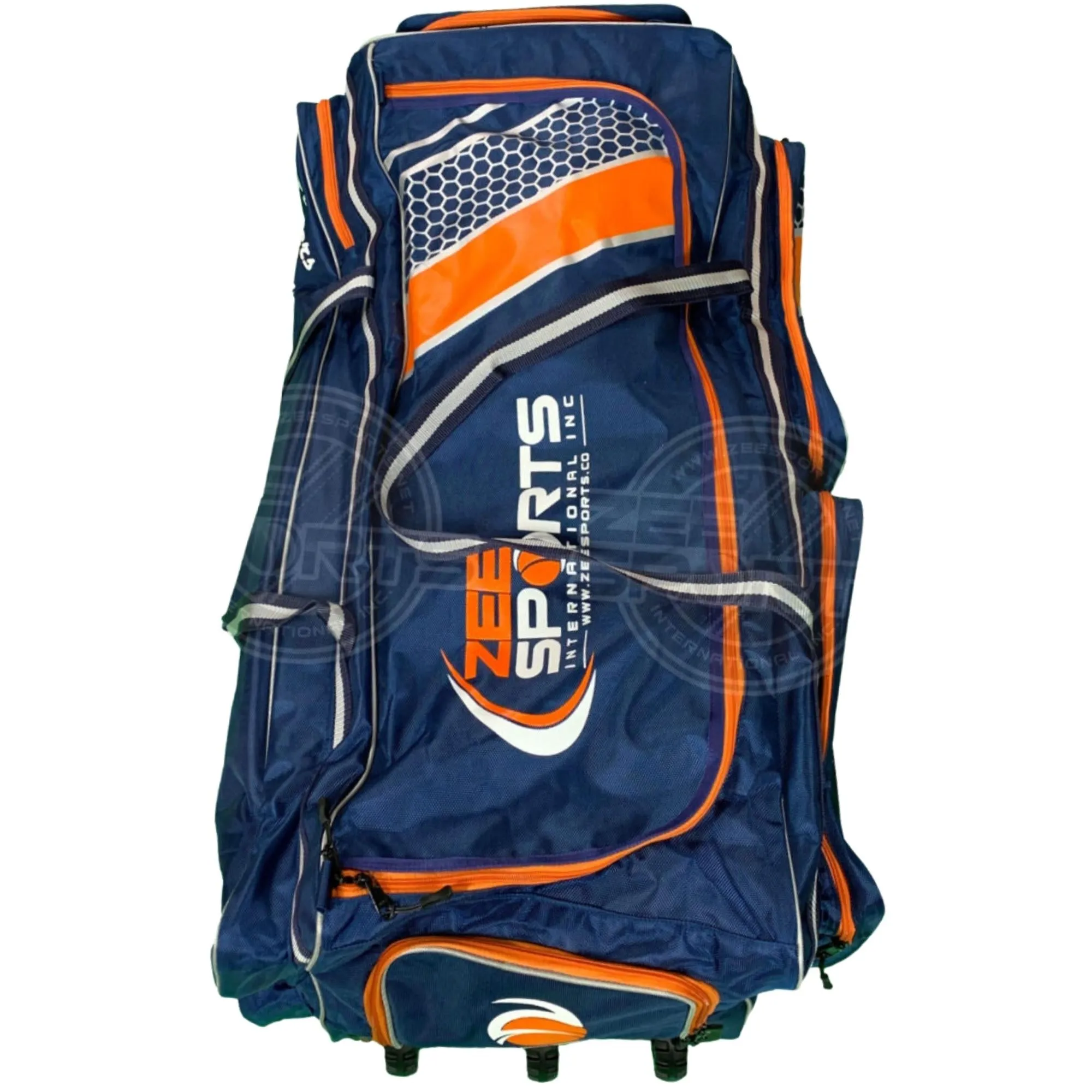 Zee Sports Kit Bag Orange & Navy Blue Player's Edition